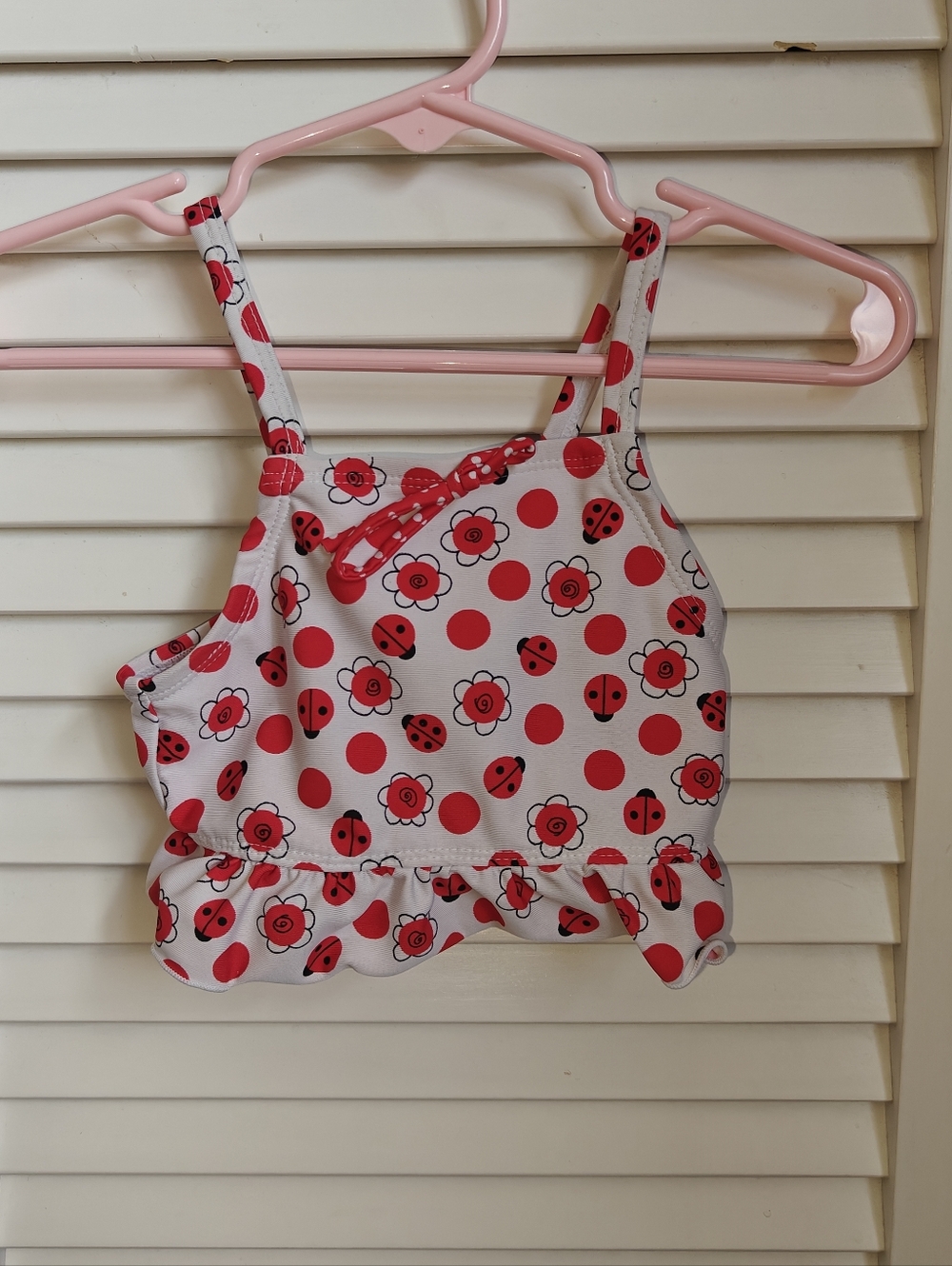 Koala Kids Lady Bug Swim Top Baby Toddler Size 12M